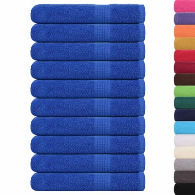 vidaXL - Handdoeken - FROGN - 10 - st - 100x200 - cm - 360 - g/m² - blauw