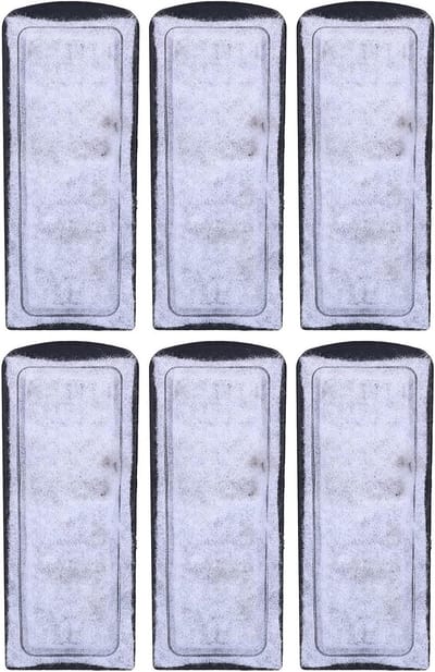 Filterpatronen aquarium, set van 6 stuks vervangende katoenen wandgemonteerde filteraccessoires met langdurige filtratie-effectiviteit.
