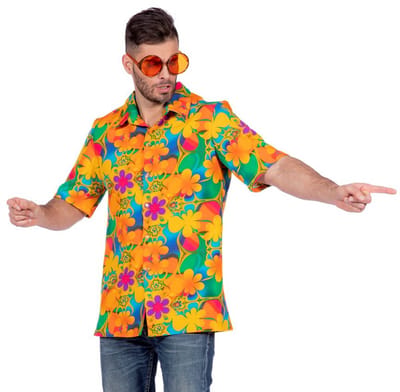 Tropische blouse bloemen - Maat 48