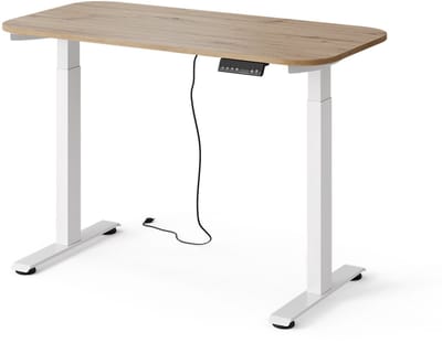 Vicco Elevate Bureau – 120 x 60 cm 2 motoren Wit/Kunstnijverheid