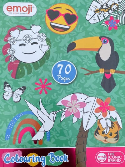 Emoji - Kleurboek - toekan - wilde dieren 70 pagina's mega colour fun colouring book