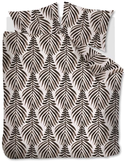Vtwonen Bold Feathers dekbedovertrek - Tweepersoons - 200x200/220 cm - Zand