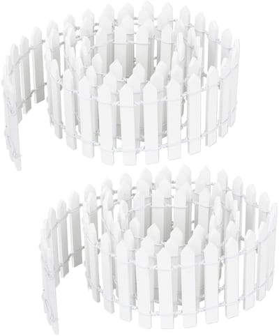 Dailygoods- Tuinhek Decoratief - Mini Tuinhekjes - Houten Tuinhek - 90x5 cm - Set van 2 - Betrouwbaar en Duurzaam - Miniatuurhek