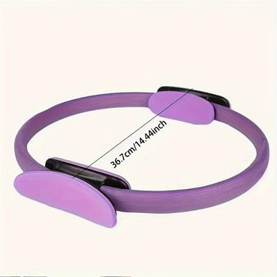 1 st Universele Pilates Body-Building Lus, 36,68 cm Multifunctionele Yoga Weerstandsring, Duurzaam Glasvezel, Paars, Ideaal voor Back Opener Oefeningen