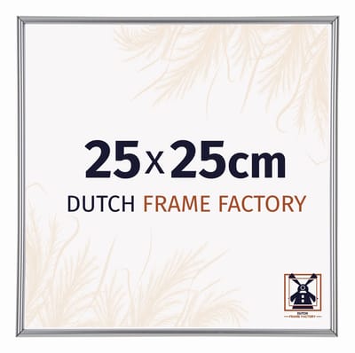 Fotolijst 25x25 cm - Kunststof - Zilver Hoogglans - Angers