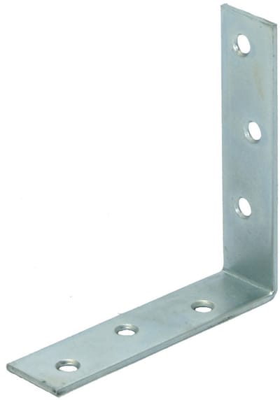 Stoelhoek 100x100 mm – 20x2 mm – elektrolytisch verzinkt staal – per 4 stuks – hoekijzer – meubelhoek – bevestigingshoek