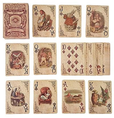 Alice in Wonderland Speelkaarten Set - Perfect voor Feesten, Decoratie, en Spellen