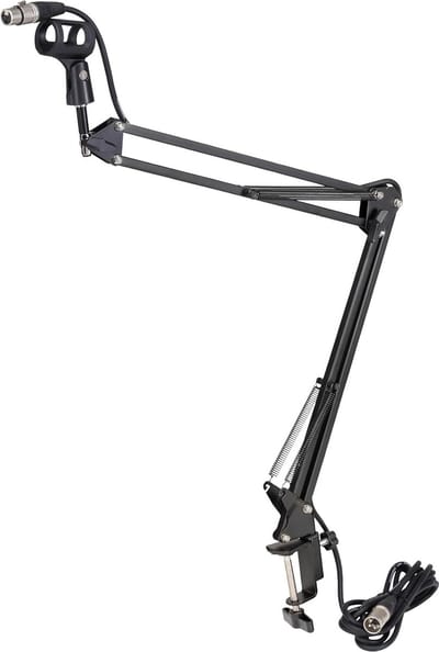 Professionele tafel microfoon arm met kabel, 360° draaibaar, voor studio en live gebruik