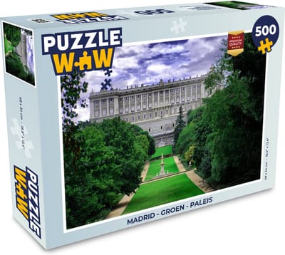 Puzzel Madrid - Groen - Paleis - Legpuzzel - Puzzel 500 stukjes