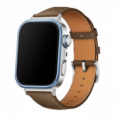 Leren bandje - geschikt voor Huawei Watch Fit 5 (PRO), Watch Fit 4 (Pro), Watch Fit 3 - leer met gespsluiting - bruin
