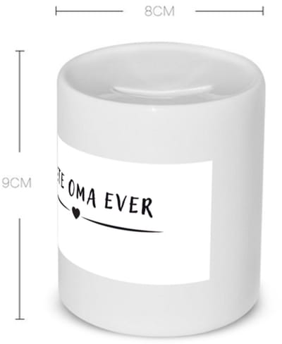 Akyol - beste oma ever Spaarpot - Oma - grandma - leuk cadeau voor je oma - 350 ML inhoud