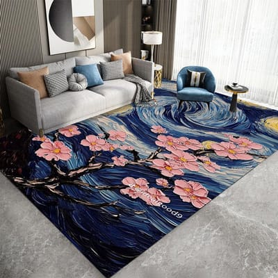 Van Gogh Olieverf Luspool Tapijt Artistiek Meesterwerk Vloerkleed voor Woonkamer Slaapkamer Entree Huisdecoratie Matten 50X80CM