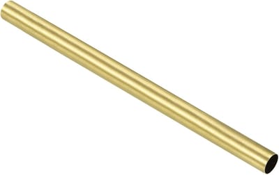 Messing Buis 13mm OD x 0.5mm Wanddikte x 200mm Lengte - Set van 2, Rechthoekige Buis voor Meubelontwerp, Machinebouw en Doe-Het-Zelf Projecten