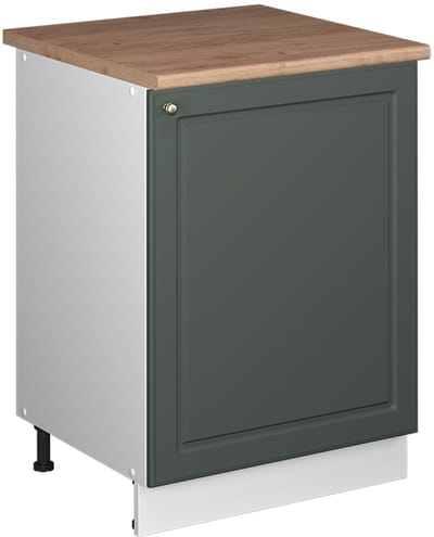 Vicco Wastafelkast Fame-Line, Groen-Goud Landhuis/Wit, 60 cm