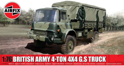 Airfix Modelbouwpakket Auto - 02326A Bedford MK - Britse 4-Ton 4x4 G.S.-vrachtwagen - Militair Voertuig Plastic - 1:76 - Modelbouw