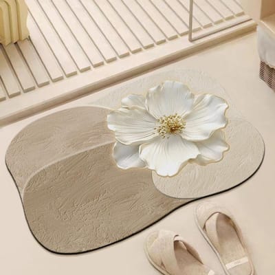 Diatomeeënaarde Badkamer Absorberende Vloermat Badkamerdeur Toilet Douche Voetmat Sneldrogend en Antislip Entree Deurmat 50 * 80CM