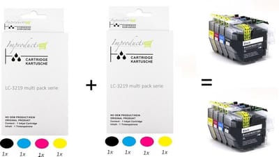 Improducts® Inkt cartridges - Alternatief Brother LC3219/ LC-3219 / 3219 8 stuks
