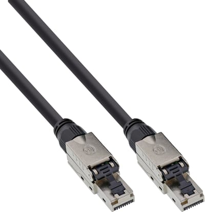 InLine® Patchkabel, U/UTP, Cat.6A, halogeenvrij, AWG23 koper, zwart, 40m