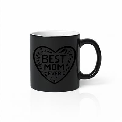 Best Mom Ever Tovermok - Warmtegevoelig Bloemen Hart - Verrassend Moederdag Cadeau