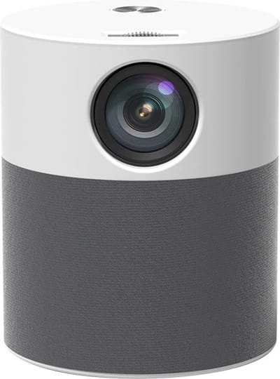 ELEMENTKEY BEAM6® Full HD WiFi Beamer – Android 9.0 – 1920x1080P – Stil – 120 ANSI – AirPlay – Home Cinema – Wit/Grijs
