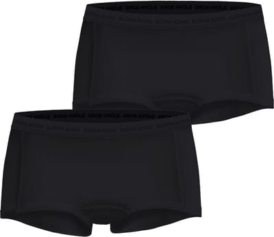 Björn Borg dames Core minishorts - boxers korte pijpen (2-pack) - zwart - zwart