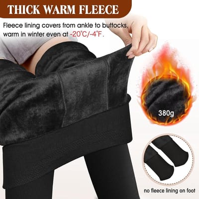 Extra Dikke Thermoleggings voor Dames in Plus Size L-4XL - Warm, Opaque en Comfortabel voor de Winter