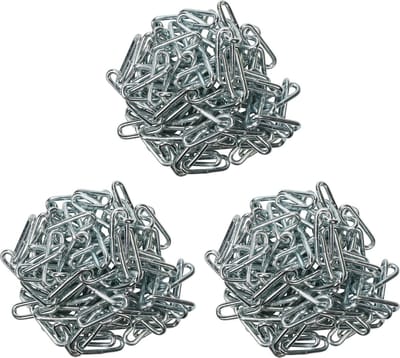 Benson Ketting - 3x - voetkettingen - kettingschakels - staal - 3 meter - 3mm - Handelsketting
