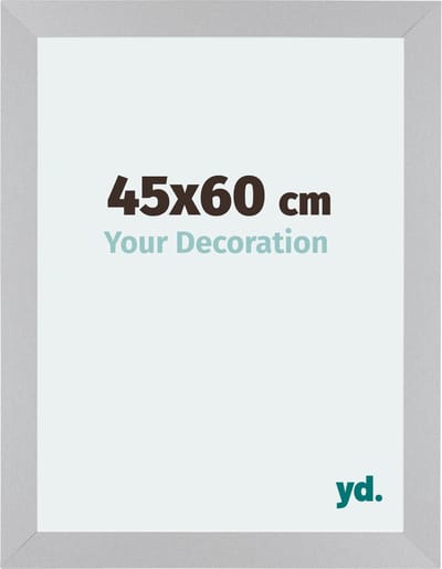 Your Decoration - Fotolijst 45x60 cm - MDF - Zilver Mat - Mura