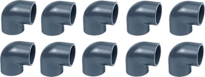 32mm KNIE 90° PN 10 Bar (10 Stuks) Druk Pvc Zwembad Vijver Pomp Lijmverbinding