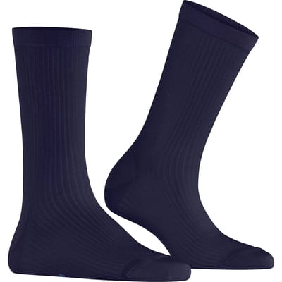 Burlington Princess Street geribd casual viscose Sokken dames blauw - maat 36-41