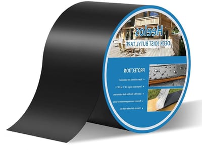 Butyl Balk Tape - Waterdichte Tape - Houten Constructies Beschermen - Weerbestendig Zelfklevend - 4x50 Voet - Zwart