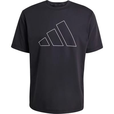 Adidas Workout Essentials Feelready Logo T-shirt Met Korte Mouwen Zwart L / Regular Man