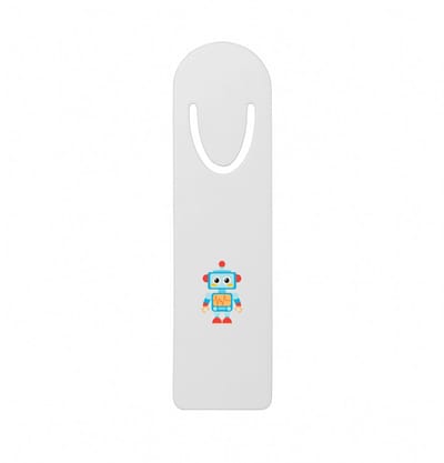 Hacebo® - Robot metalen boekenlegger - Kind - baby's - speelgoed - cadeau voor een kind - peuter Bladwijzer boekenleggers - 12.7 cm x 3.2cm