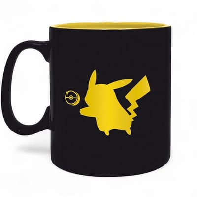 ABYstyle - POKEMON Mug Golden Pikachu Black Icon - Mokken
