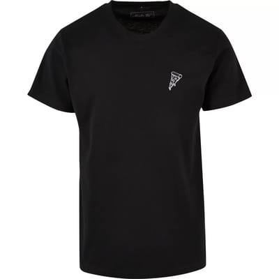 Mister Tee - Pizza EMB Heren T-shirt - XS - Zwart
