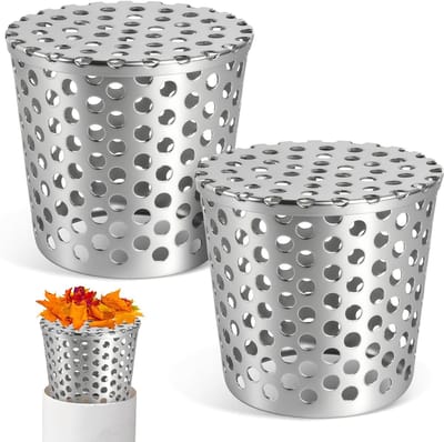 Dakgootrooster RVS - Afvoer Bescherming - Voorkomt Verstopping - Verstelbare Maat - 68-83 mm - Zilver