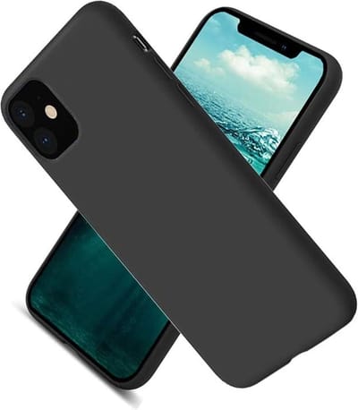 Hoesje Geschikt voor iPhone 12 / 12 Pro - Nano Liquid siliconen Backcover - Zwart