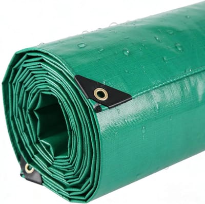 Afdekzeil - Beschermend zeil - Tuin en buiten - Waterdicht en UV-bestendig - 400 x 800 cm - Zilver
