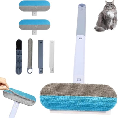 Set van 2 Hondenhaar Verwijderaars - 3 in 1 Multifunctioneel, Herbruikbaar - Effectief voor Honden- en Kattenhaar, Ideaal voor Meubels, Vloerkleden en Kleding