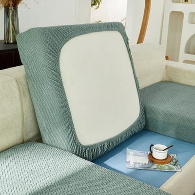 Jacquard Sofa Kussenhoes Stretch Antislip Bank Zitkussens Voor Woonkamer Afneembaar Machinewasbaar Bank Beschermhoes Voor Thuisgebruik Decor 1R (50-63cm)