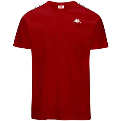 Kappa Coen Slim 222 Banda T-shirt Met Korte Mouwen Rood L Man