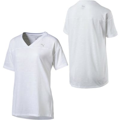 Puma Active Training Dames Vriend T-shirt Top Wit 515714 02 A3B
