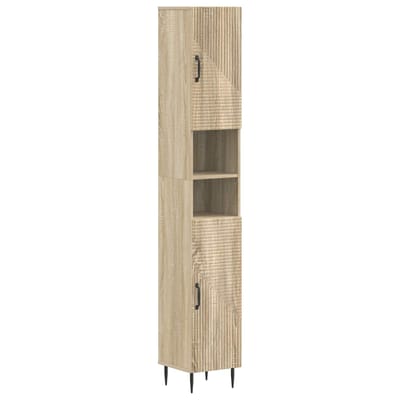 vidaXL - Badkamerkast - met - Open - Plank - HAARLEM - Sonoma - Eiken
