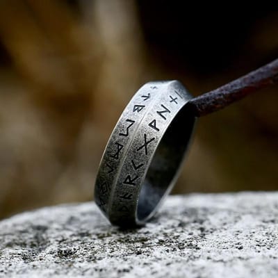 Vintage Odin Noorse Viking Amulet Rune Ringen Voor Mannen Coole Roestvrijstalen Keltische Knoop Ring Bruiloft Sieraden Valentijnsdag Geschenken 8