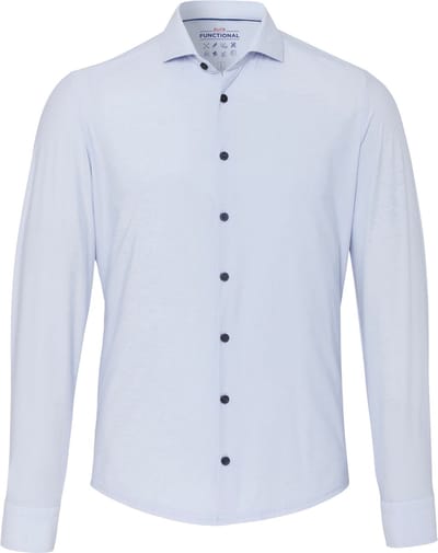 Pure The Functional Shirt Lichtblauw - Maat 44 - Heren - Overhemden Formeel