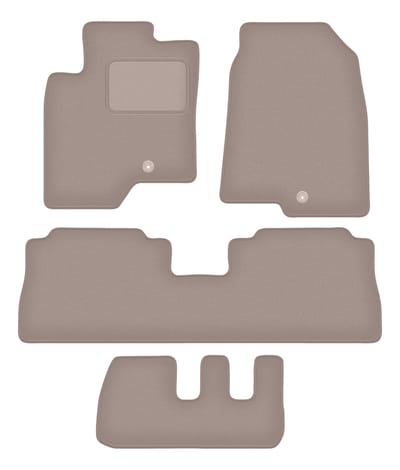 Beige veloursmatten voor: Chevrolet Captiva 7-zits (2006-2017)