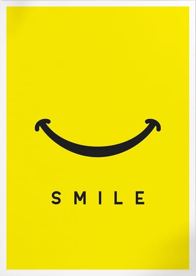 Smile (Motivatie & Inspiratie) | Poster | A3: 30 x 40 cm