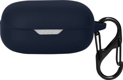 kwmobile cover voor oordopjes case - geschikt voor JBL Wave Flex / Wave Flex 2 - Trendy beschermhoes draadloze oordopjes in donkerblauw