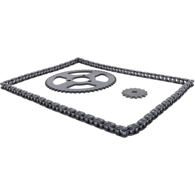 T8F Voor Achter Tandwiel Ketting Kit 35mm 54T Tandwiel 15T 10mm H Gat Tandwiel 120 Schakels Ketting voor Motorfiets gray