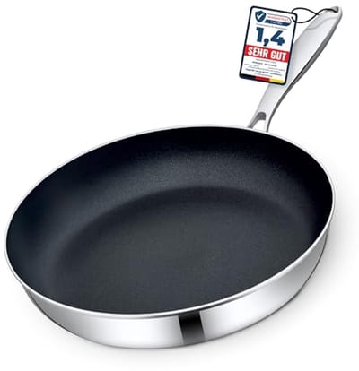 Keramische Pan 24 cm | Antiaanbaklaag | 5-laags - 3 mm | Geschikt voor Inductie | Oven- en Vaatwasserbestendig | Vrij van Schadelijke Stoffen